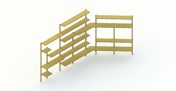 Supermarket Shelving System 1500mm Modular Display Rack