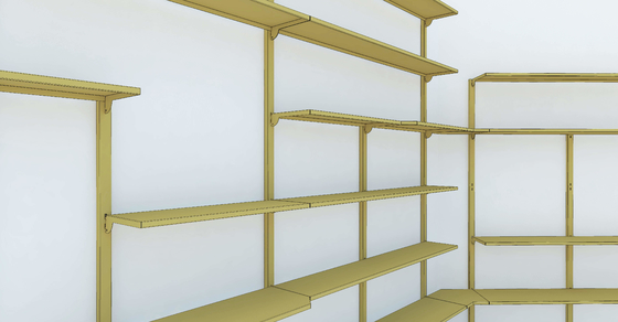 Supermarket Shelving System 1500mm Modular Display Rack