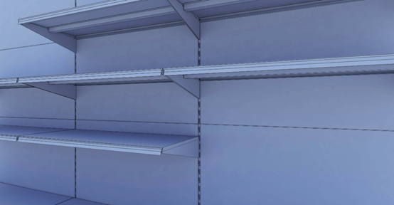 Cột trụ kệ siêu thị hạng nặng 34x106mm, Kích thước 508-1008mm