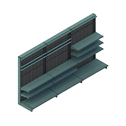 Modular Supermarket Display Rack, Adjustable Shelf Width, Space-Saving and Cost-Effective Retail Storage Solution